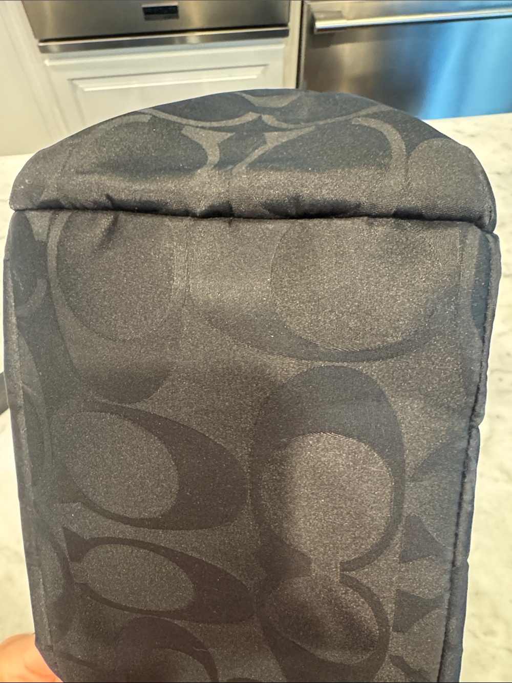 Coach Black Signature Nylon Duffel Bag - Picture 6 of 9